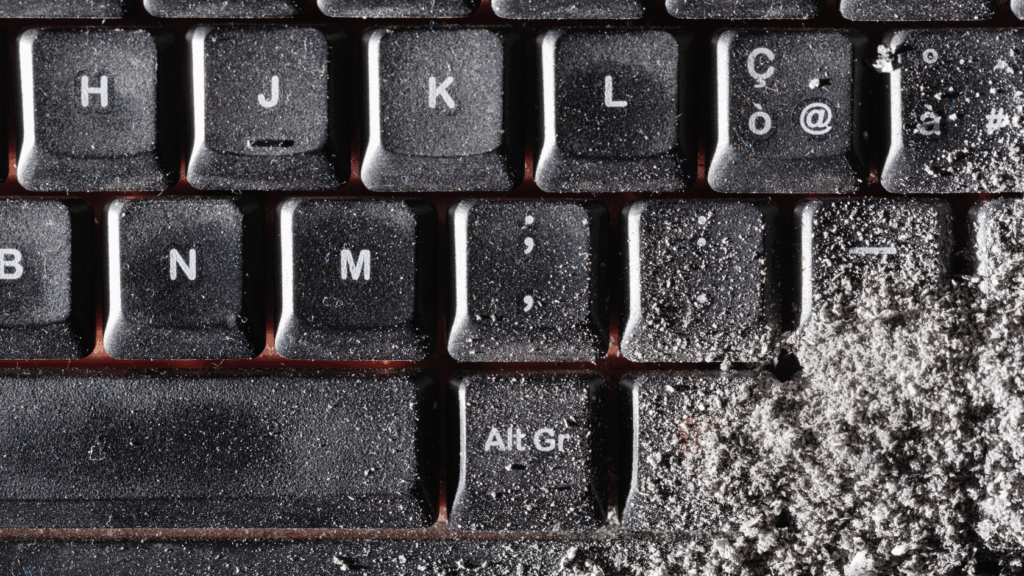 dust on keyboard